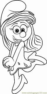 Smurfette Coloring Page  Free Smurfs The Lost Village Pages sketch template