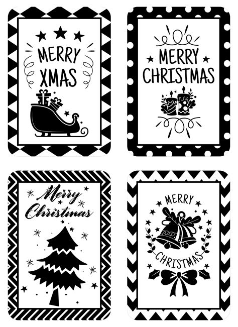 Black And White Gift Tags Printable