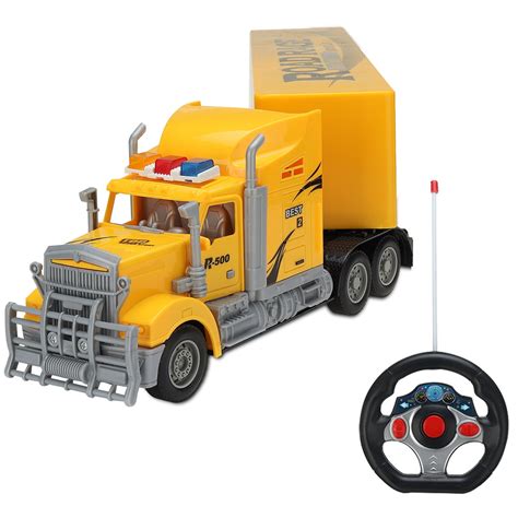 Toy Semi Truck Trailer 23" Electric Hauler Remote Control RC Children’s ...