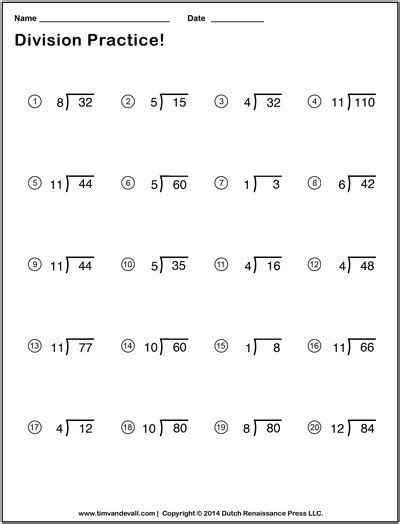 divisions for 2nd grade - Google Search | Division worksheets, Free printable math worksheets ...