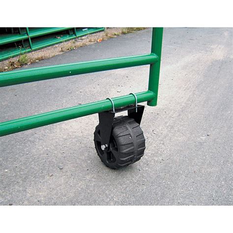 Product: Supportive Rolling Gate Wheel 300-lb. Capacity, 9 5/8in.D x 6in. Gate Wheel | Gate ...