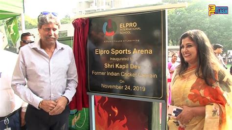 Kapil Dev At Elpro International School Fest Pune - Full Video - YouTube