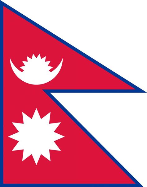 Flag of Nepal image and meaning Nepalese flag - Country flags