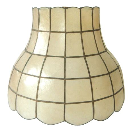 Vintage Capiz Shell Lamp Shade | Chairish