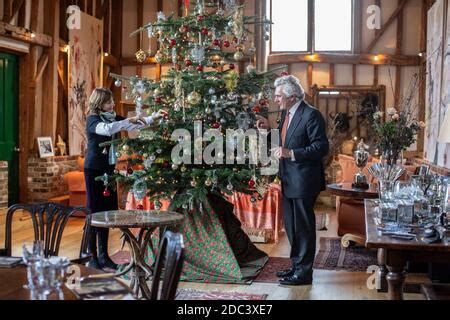 Edward and Lulu Hutley at Slades Farm, Wintershall Estate, Surrey, England, United Kingdom Stock ...