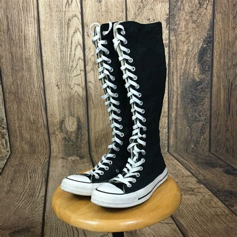 CONVERSE ALL-STAR Chuck Taylor Knee High Hi TALL BOOTS Sneakers Women's ...