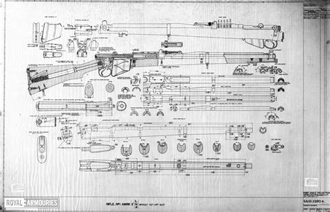 SMLE Lee Enfield No.1 Mk3 Blueprints and Dimensions | KommandoPost.com