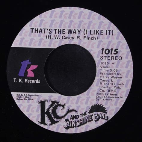 Amazon.com: that's the way (i like it) 45 rpm single: CDs & Vinyl