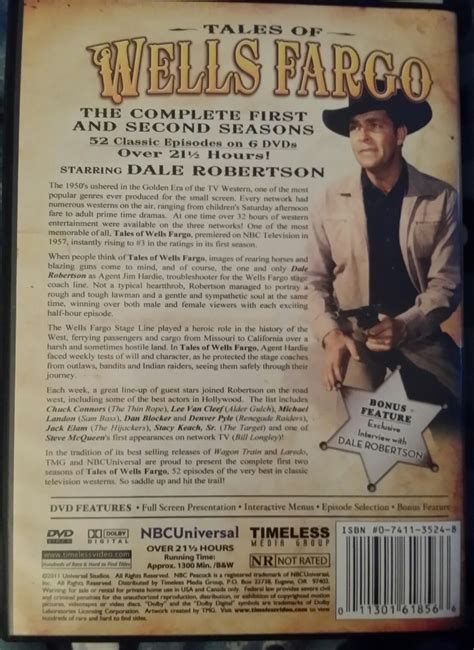 Tales of Wells Fargo Western》6 DVD Videos》First 2 Seasons》52 Episodes》21 Hours - DVD, HD DVD ...