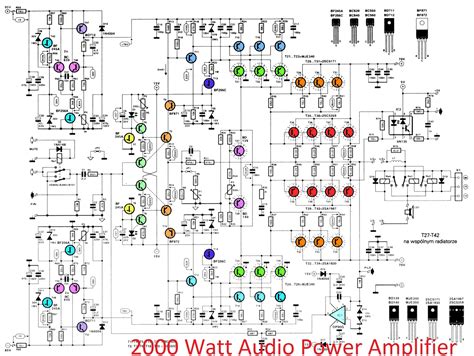 2000W high power amplifier 2SC5359 2SA1987 - Electronic Circuit