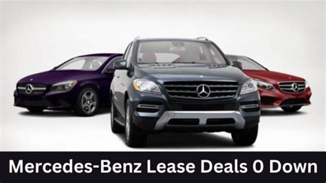 Mercedes-Benz Lease Deals 0 Down Discounts in October 2024