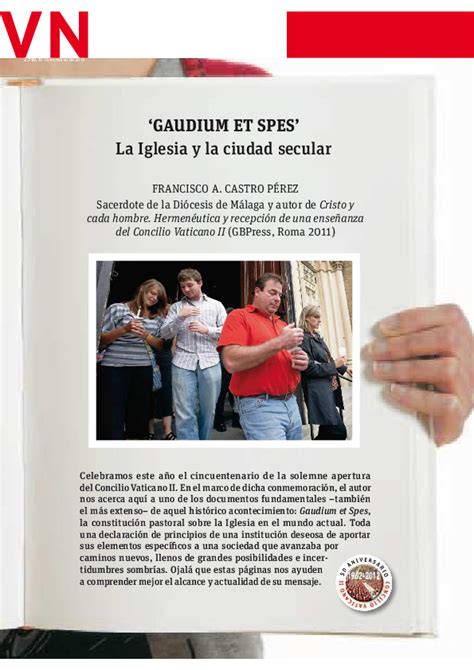 (PDF) Gaudium et spes. La Iglesia y la ciudad secular | Francisco A . Castro Pérez - Academia.edu