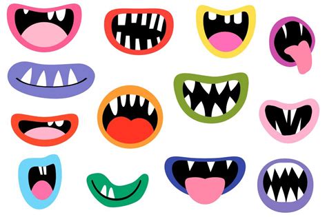 Printable Monster Mouths - Printable Word Searches