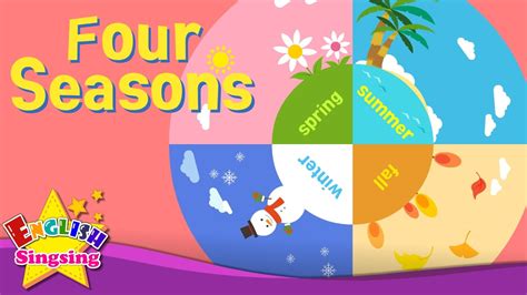 Kids vocabulary - Four Seasons - 4 seasons in a year - English educational video for kids - YouTube