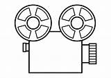 Movie Camera Coloring Pages sketch template