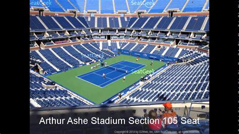 arthur ashe stadium seating chart - YouTube