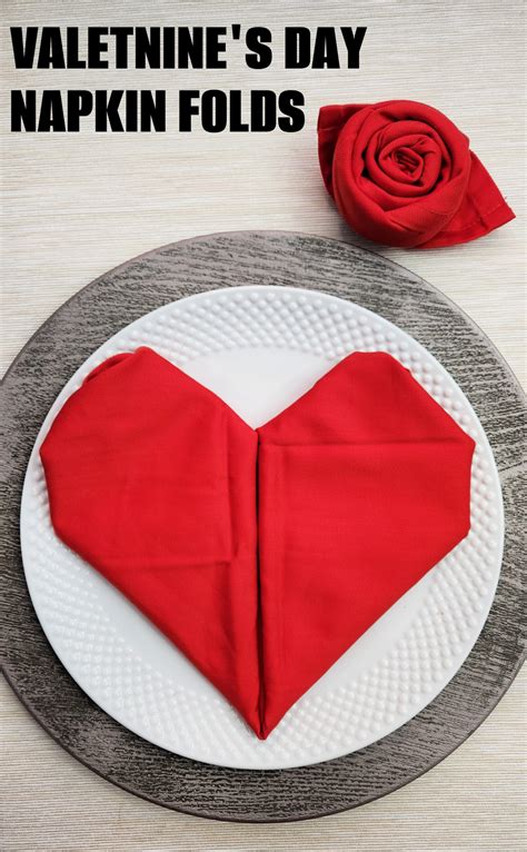 Valentine’s Day Napkin Folding Ideas - Creative Ramblings