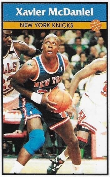 McDaniel, Xavier / New York Knicks | Panini #177 | Basketball Trading Card | 1992-93 | Sticker ...