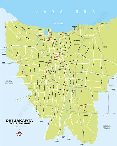 PETA WISATA PROVINSI DKI JAKARTA | JAKARTA TOURISM MAP