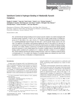 Inorg Chem 2003 Grotjahn | PDF
