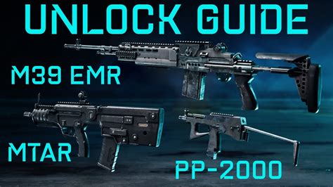 How to unlock the M39 EMR, the MTAR-21, & the PP-2000 in Battlefield 2042 - YouTube