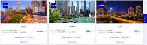 Great Options To The US With Flying Blue Promo Rewards February 2023 ...