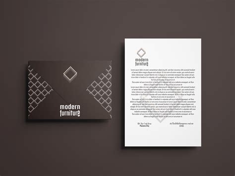 modern furniture logo on Behance