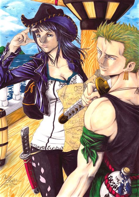 zr - Zoro & Robin Fan Art (10453325) - Fanpop