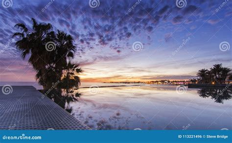 Holiday Sunset in Cyprus Island from Paphos Coast Europe Stock Photo ...