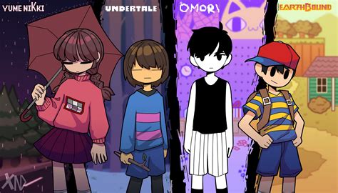 Download Madotsuki (Yume Nikki) Ness (EarthBound) Frisk (Undertale ...