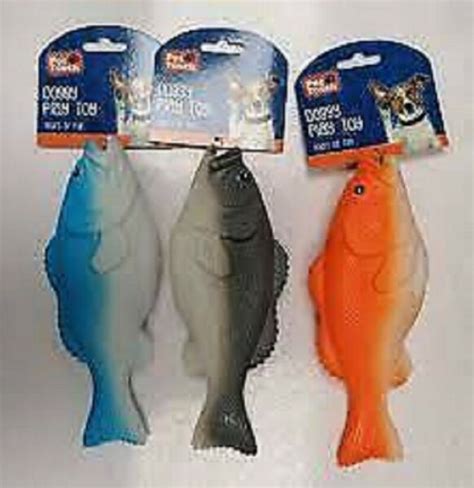 1 X RUBBER FISH DOG CHEW PUPPY PLAY TOY SQUEAKY STRONG TOUGH LATEX 23cm - bencon.co.zm