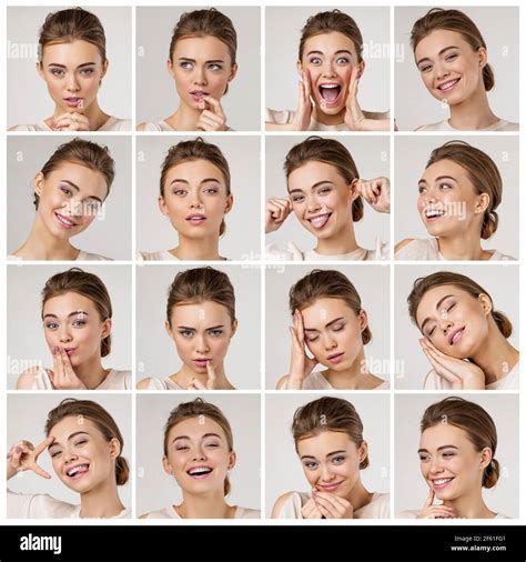 Female Facial Expressions Chart