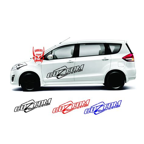 Jual STIKER MOBIL TULISAN CUSTOM MODIFICATION KEREN STRIPING STICKER ...