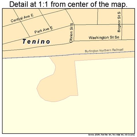 Tenino Washington Street Map 5370630