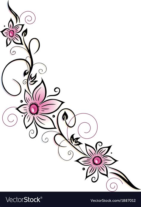 Summer flowers Royalty Free Vector Image - VectorStock