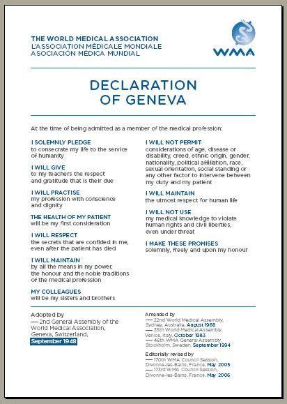 WMA Declaration of Geneva > IRI Medical Council