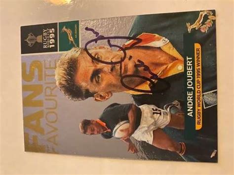 Sporting Memorabilia - Andre Joubert springboks autograph was sold for R300.00 on 18 Sep at 20: ...