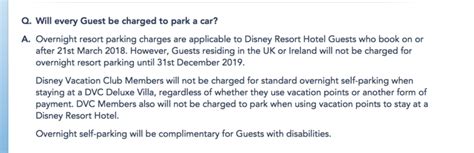 No Overnight Parking Fees for United Kingdom Residents in Walt Disney ...