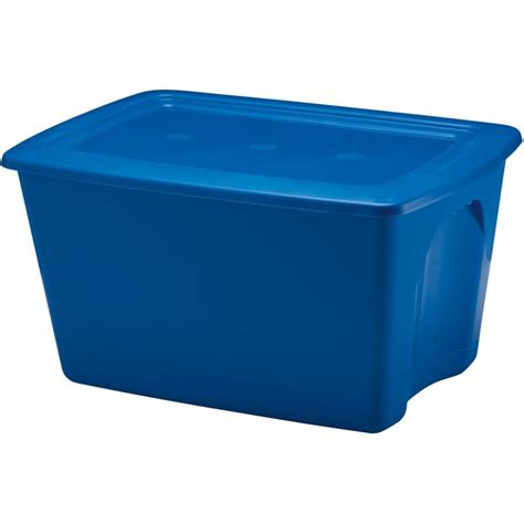 67L Blue Storage Box, with Lid | Walmart Canada