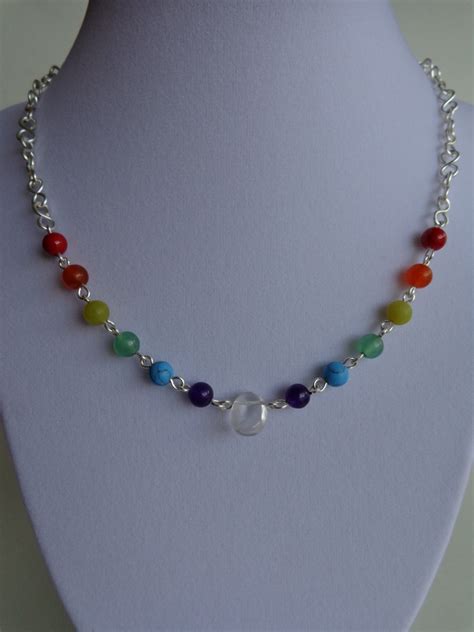 Seven Chakras Necklace Gemstones Necklace Meditation and