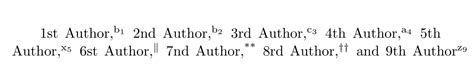 How to change the email footnote symbols to math symbols in the APS revtex? - TeX - LaTeX Stack ...