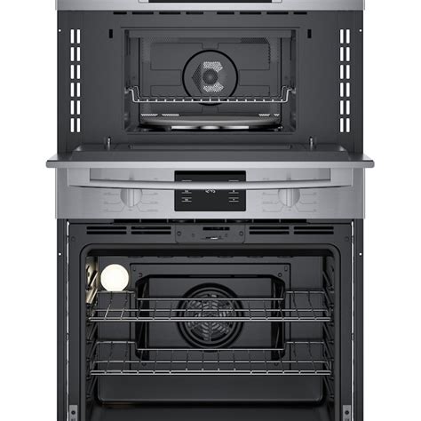 Bosch 30-in Self-cleaning Convection Oven Microwave Wall Oven Combo ...