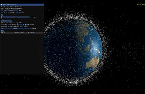 GitHub - owen-bw/Space-Debris-Tracker: Convert TLE format debris data to real-time positions of ...