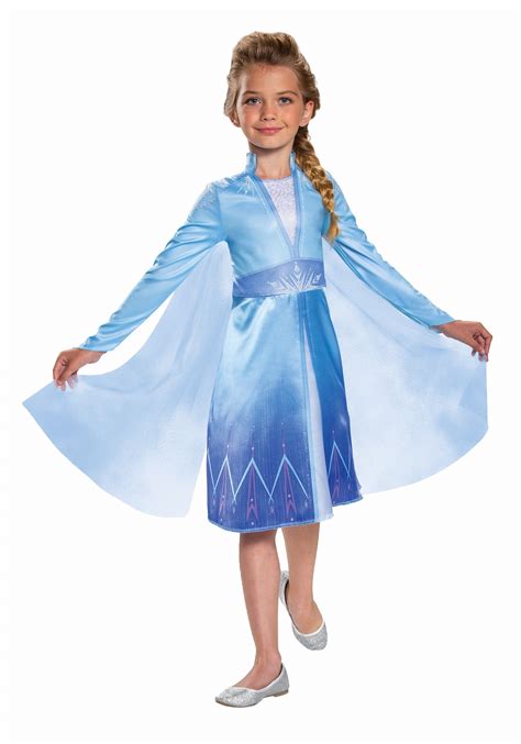 Frozen 2 Classic Elsa Girls Costume