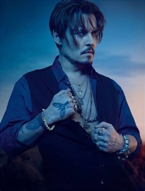 Actor Johnny Depp fronts the fragrance campaign for Dior Sauvage. # ...