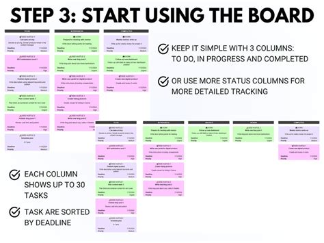 Kanban Board Google Sheets Kanban Board Excel Kanban Template Spreadsheet Digital Kanban ...