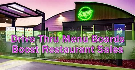 How Digital Drive Thru Menu Boards Boost Restaurant Sales