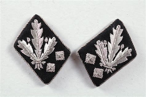 WW2 SS Collar Tabs Rank Insignia | Blitz Militaria