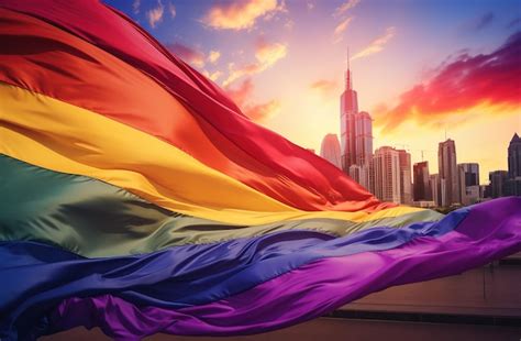 Premium AI Image | LGBT rainbow flag