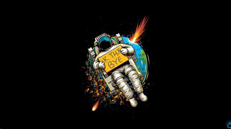 Astronaut Okae Bye oled wallpapers, hd-wallpapers, digital art ...